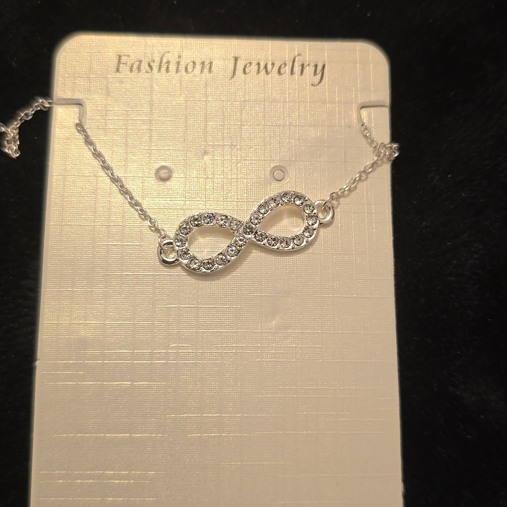 Diamond infinity bracelet